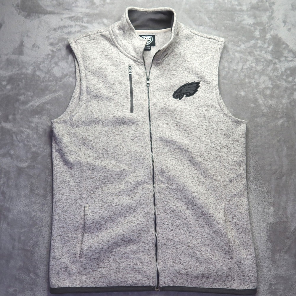 NFL Philadelphia Eagles Men's‎ Vest XL Fleece Zip Up Team Apparel - Picture 2 of 7